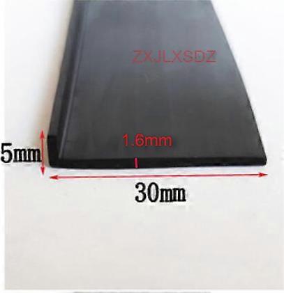 1 Meter L-shaped rubber edge strip glass door sealing strip V-shaped strip edge