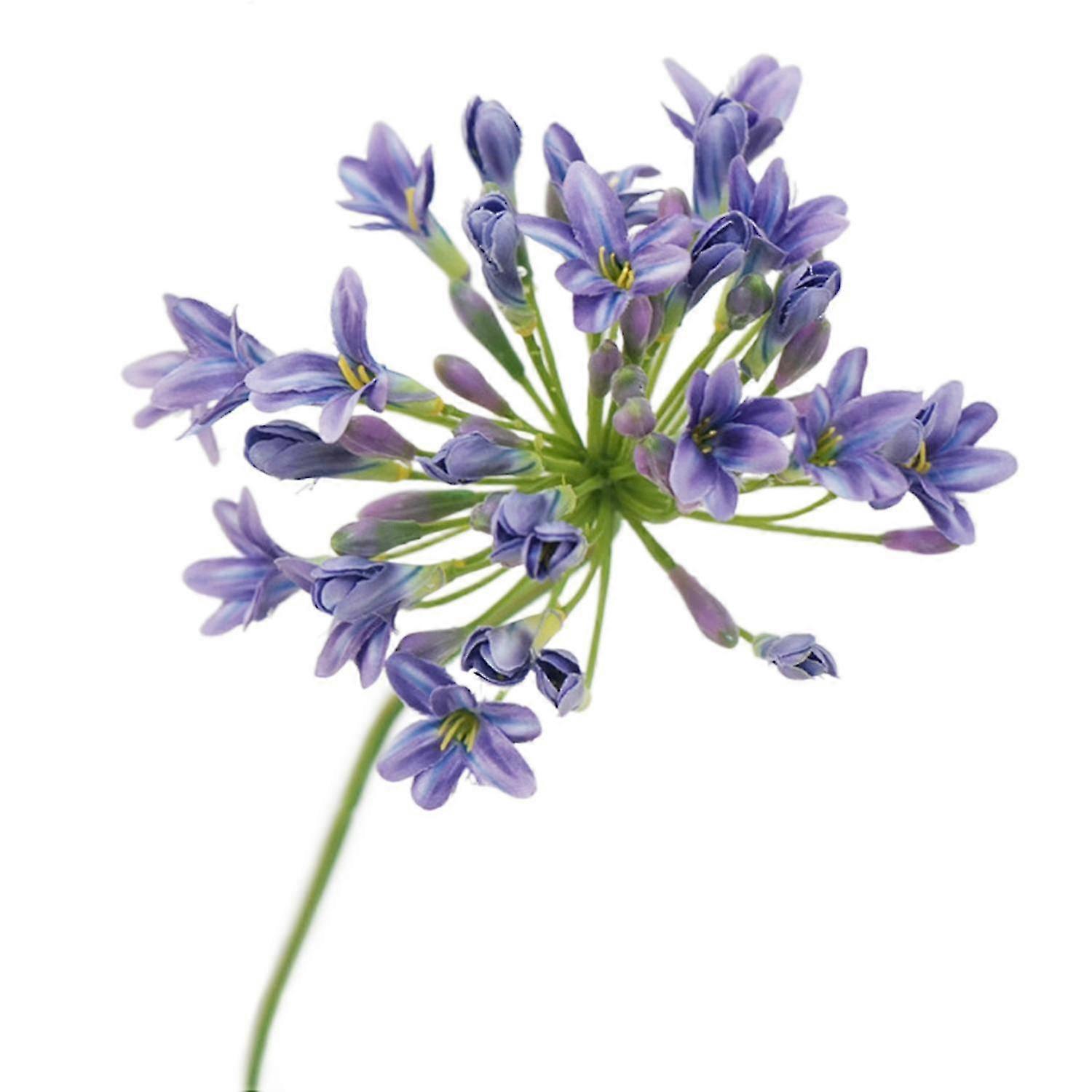 Kunstig blomst langvarig lett å bære UV-resistent kunstig agapanthus blomstring