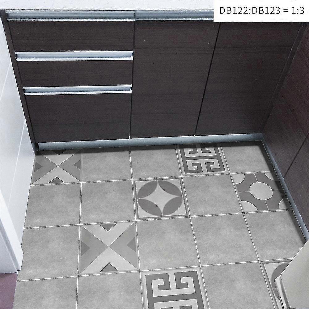 4pcs Creative Adhesive Tile Floor Wall Decal Sticker Diy Kitchen Bathroom Decor