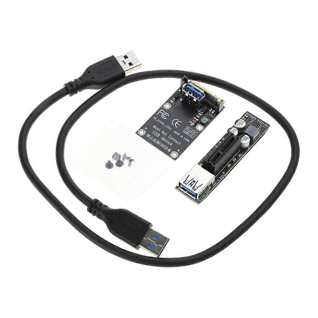 PCIE Connector Mini PCIE to PCI-E X1 Card Extension Port Adapter Replacement