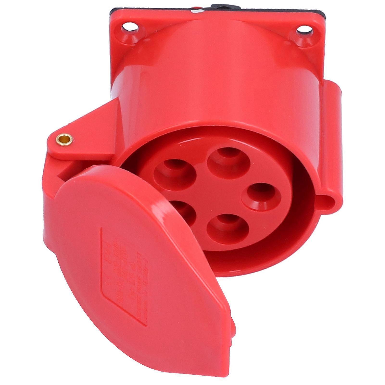 Industrial Power Socket 32A Waterproof Concealed Installation 5 Pin 3 Phase 220V 380V 240V 415V