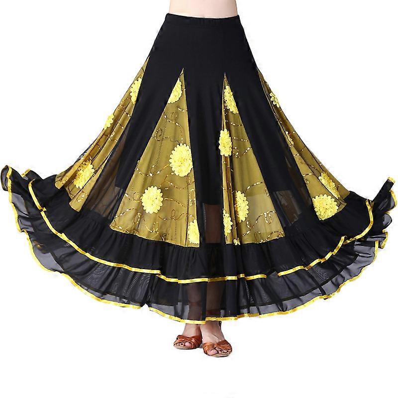 Stage performance dress dance skirt large skirt with lining