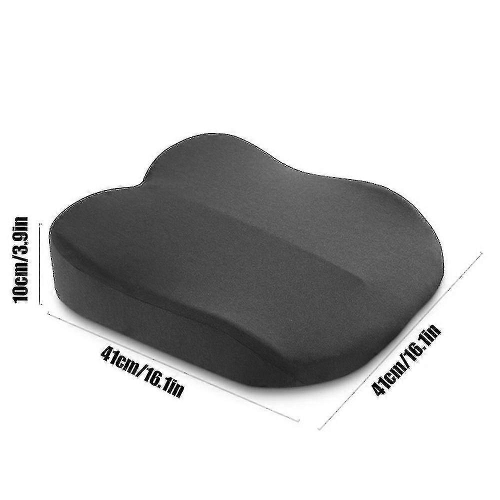 カーブースタークッションポータブルカーハイテンニングパッドカードライビングブースターシートメモリーフォームハイテンニングシートクッション