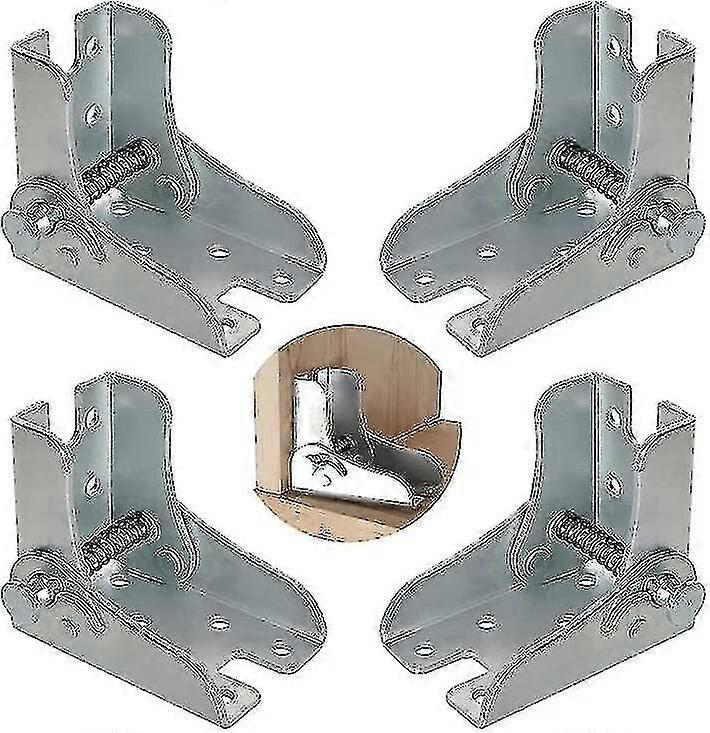 (4 Pieces) Folding Frame, Self-locking Hinge, Folding Table Legs, Folding Workbench Xxf