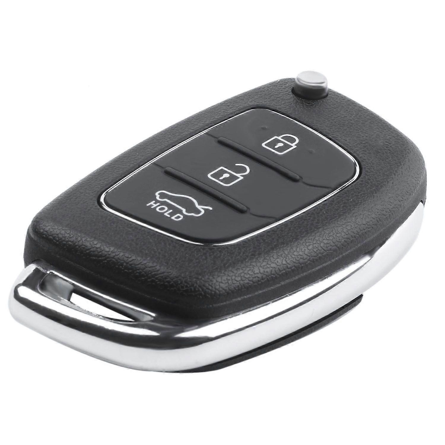 Flip Key Shell fit for ix45 Remote Key Case Fob 3-Button Black
