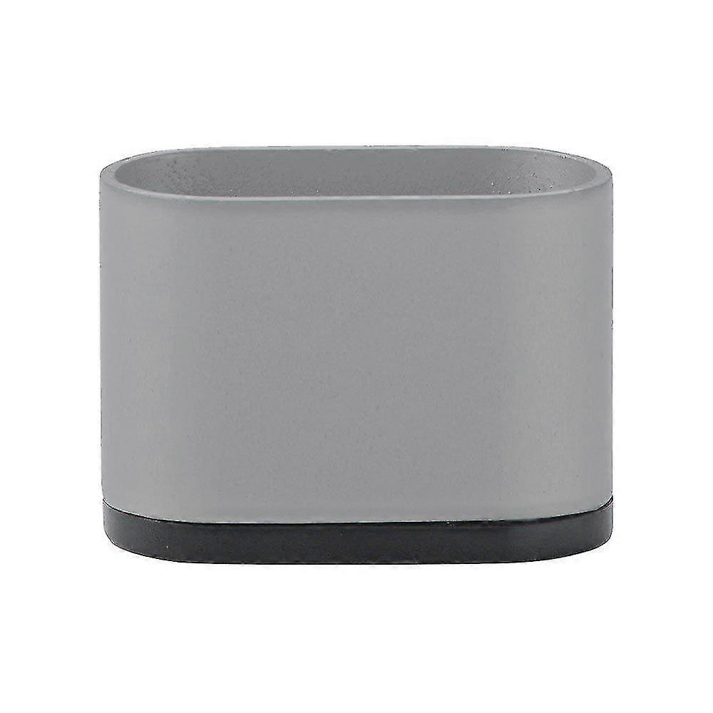 Mueble ovalado gris pata 5 cm (1 pieza)
