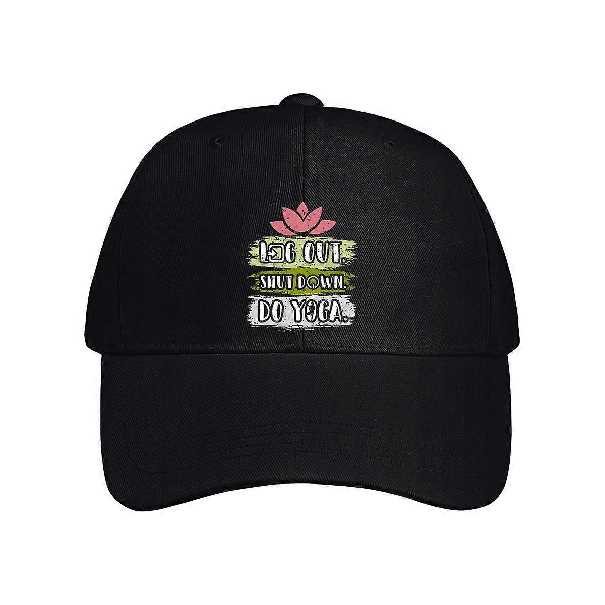 Log Out Shut Down Do Yoga Baseball Cap