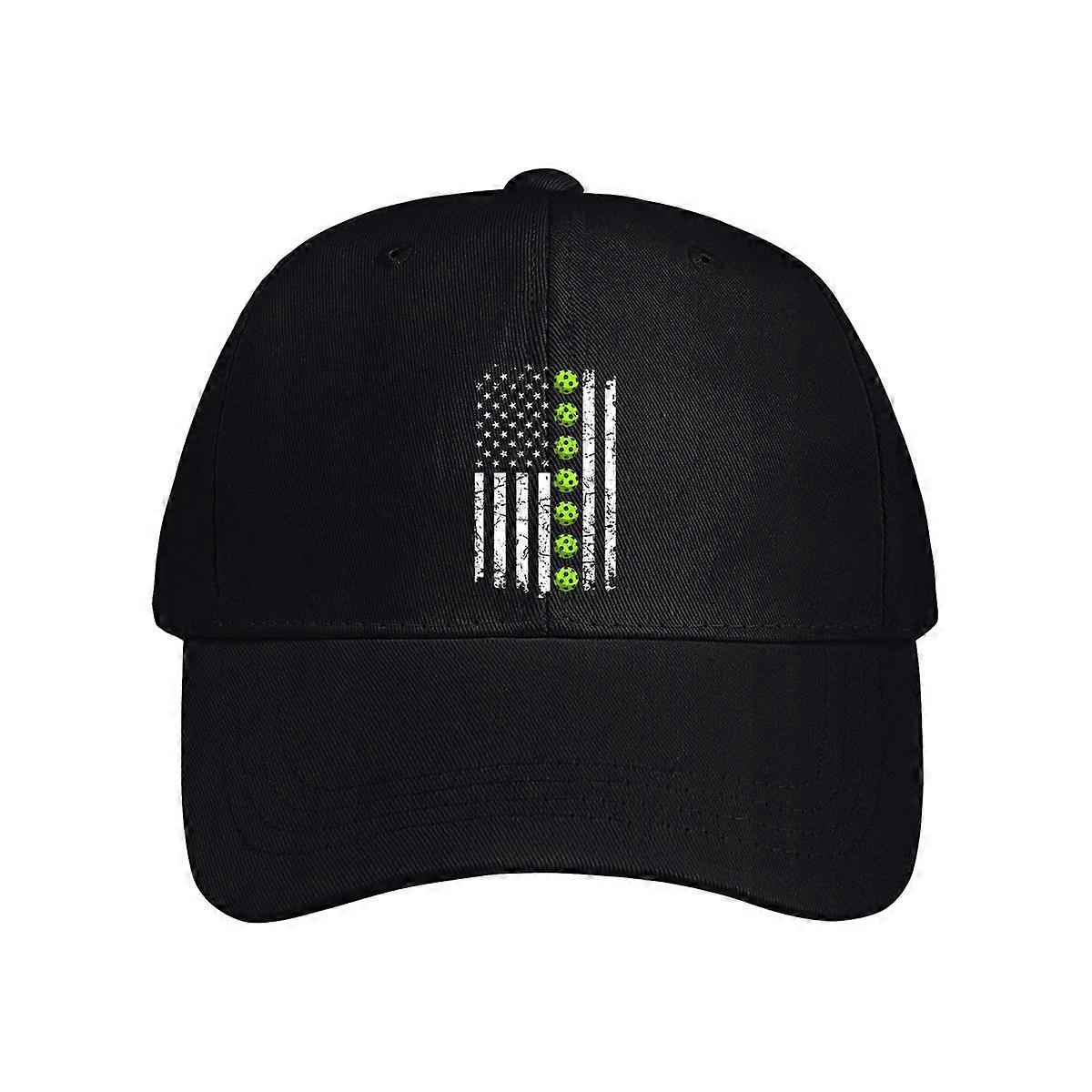 Usa Pickleball Flag Vintage Baseball Cap