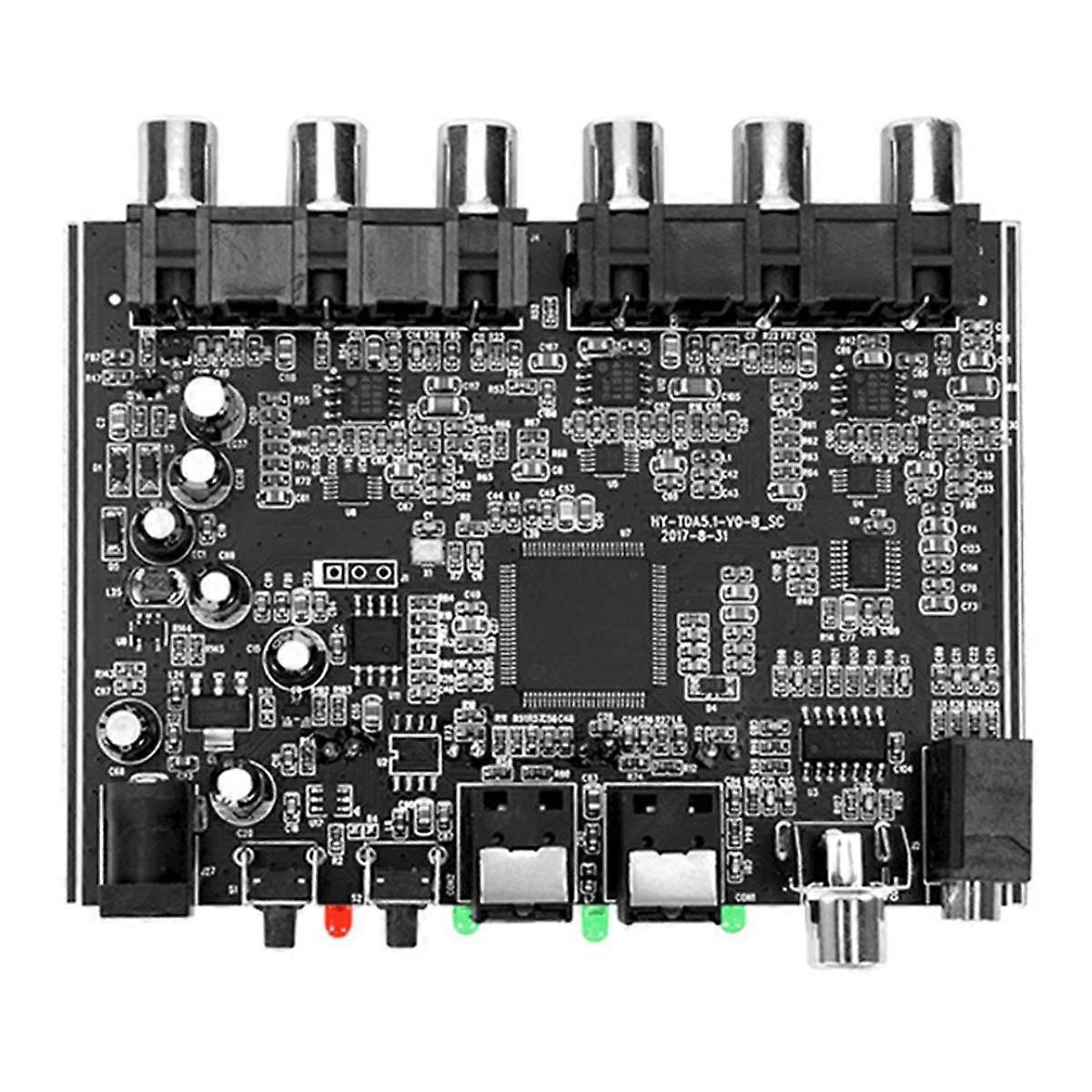 5.1 Channel Audio Decoder PCM Digital Optical Coaxial DTS RCA HiFi Stereo Audio Home Theater Decoder Board Amplifier