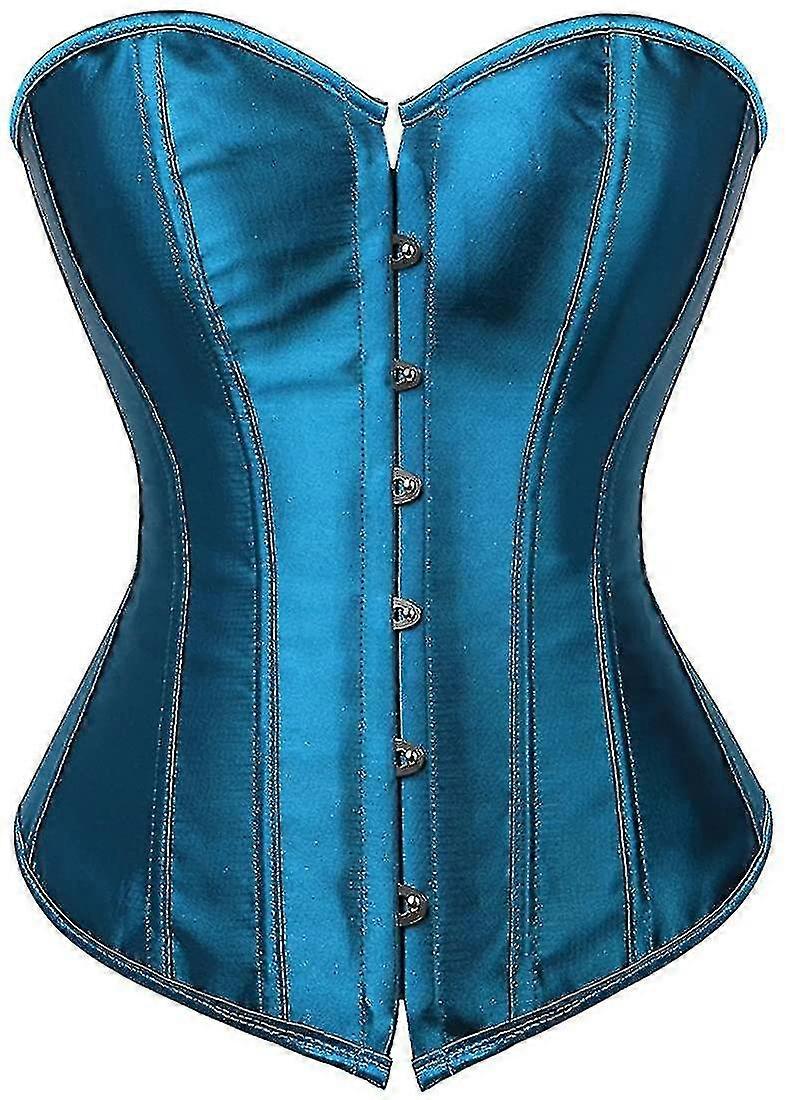 נשים של מחוך Bustier העליון סקסי הלבשה תחתונה קובע שחור סאטן מותניים סינצ'ר