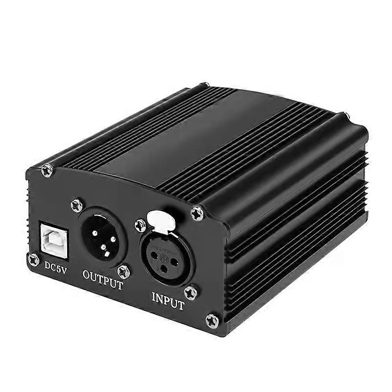 For Phantom Power Bm 800 Microphone 48V Supply with Adapter XLR Audio Cable for Condenser Micro Karaoke Microphone Mikrofon