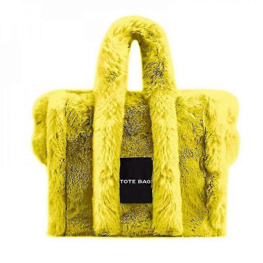 Plush Handbag, Women Furry Purse Fluffy Tote Bag For Win RWC