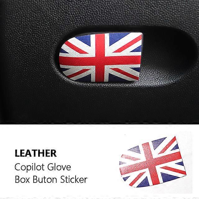 Vehicle Interior CarGlove Box Handle Decorative Storage Box leather Sticker For MINI Clubman COOPER S F55 F56 F57 F54 F60 Car-Styling