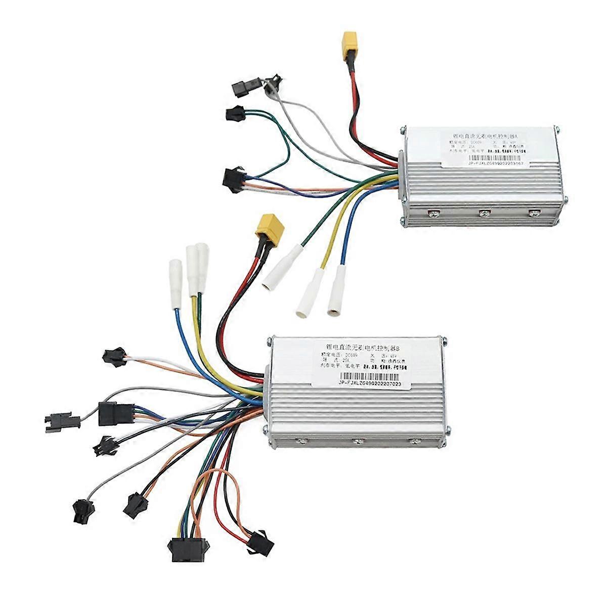 For JP 60V 25A DC Brushless Controller Dual Motor for Electric Scooter E Bike Brushless Controller