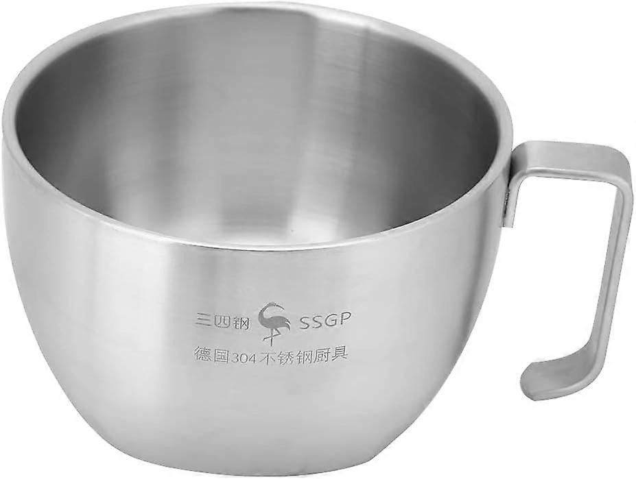 Noodles Bowl, Stainless Steel Instant Noodles Soup Bowl Food Container with Lid Handle for Home Dormitory Use
