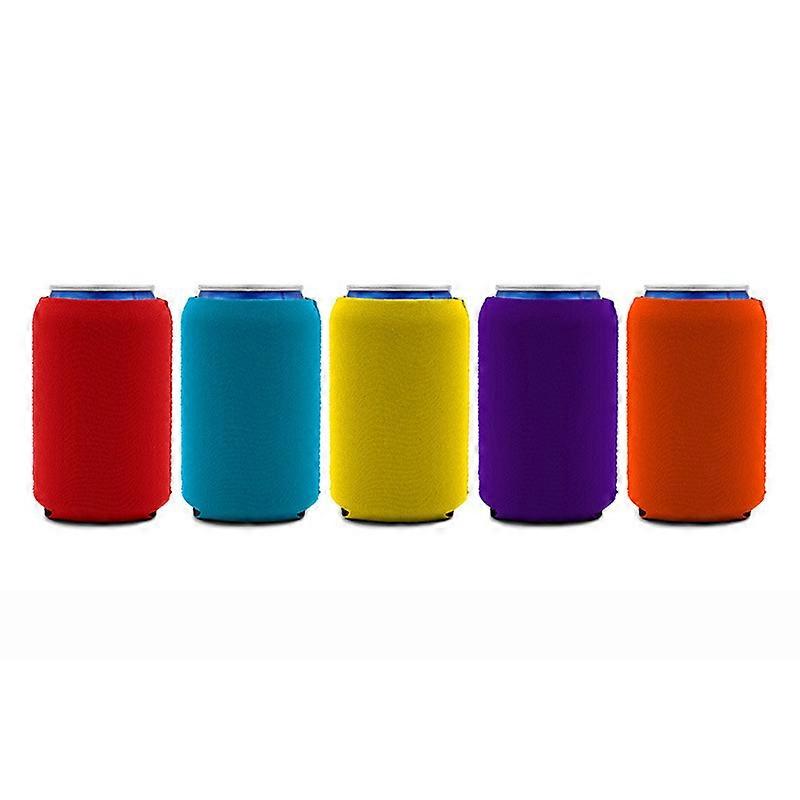 5pcs 9.5 x 13cm Can Cooler Compatible with Can - Set of Soda Beer Can Coolers