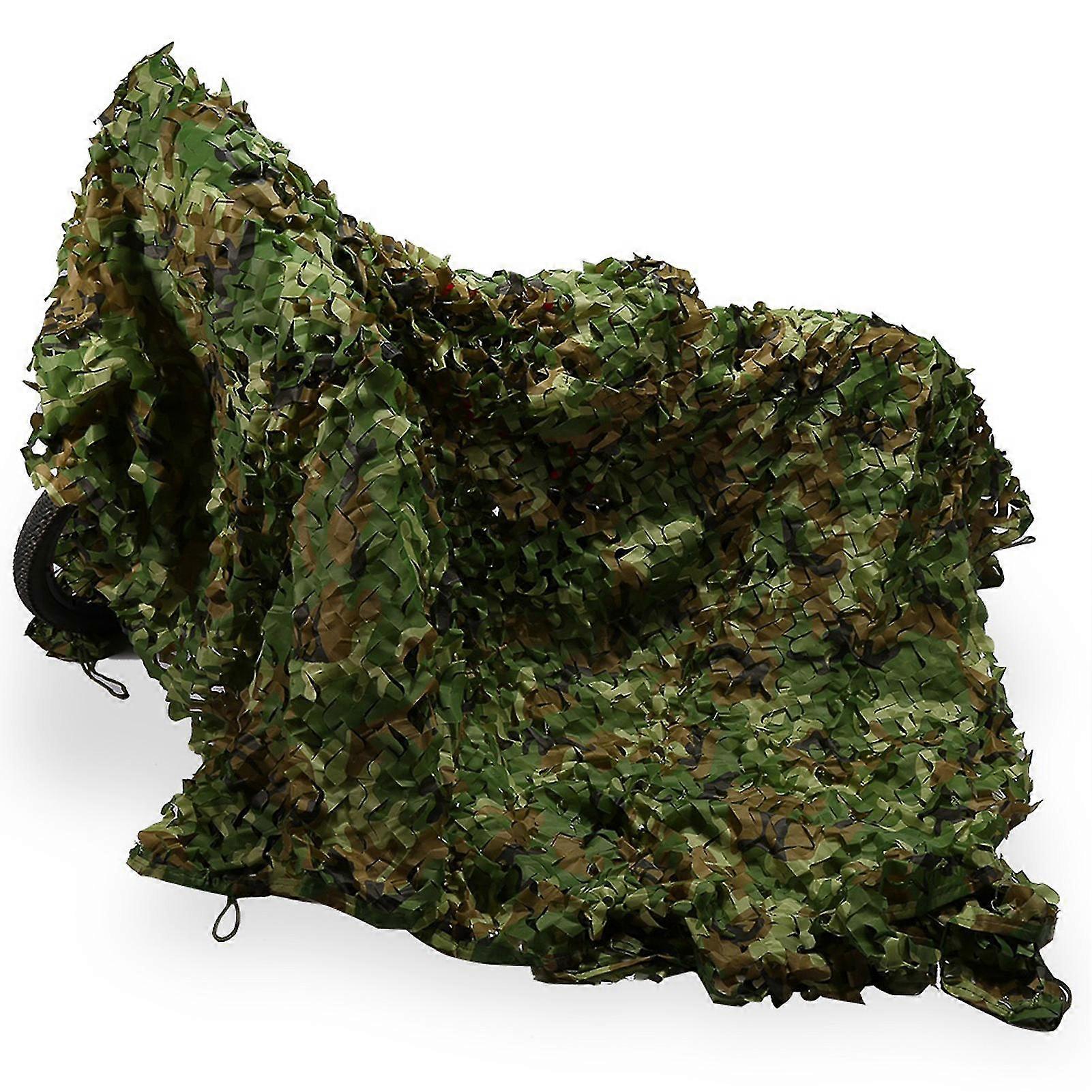 Outdoor Jungle Camouflage Woodlands Camo Netting Cover Blinds - 5 x 7m