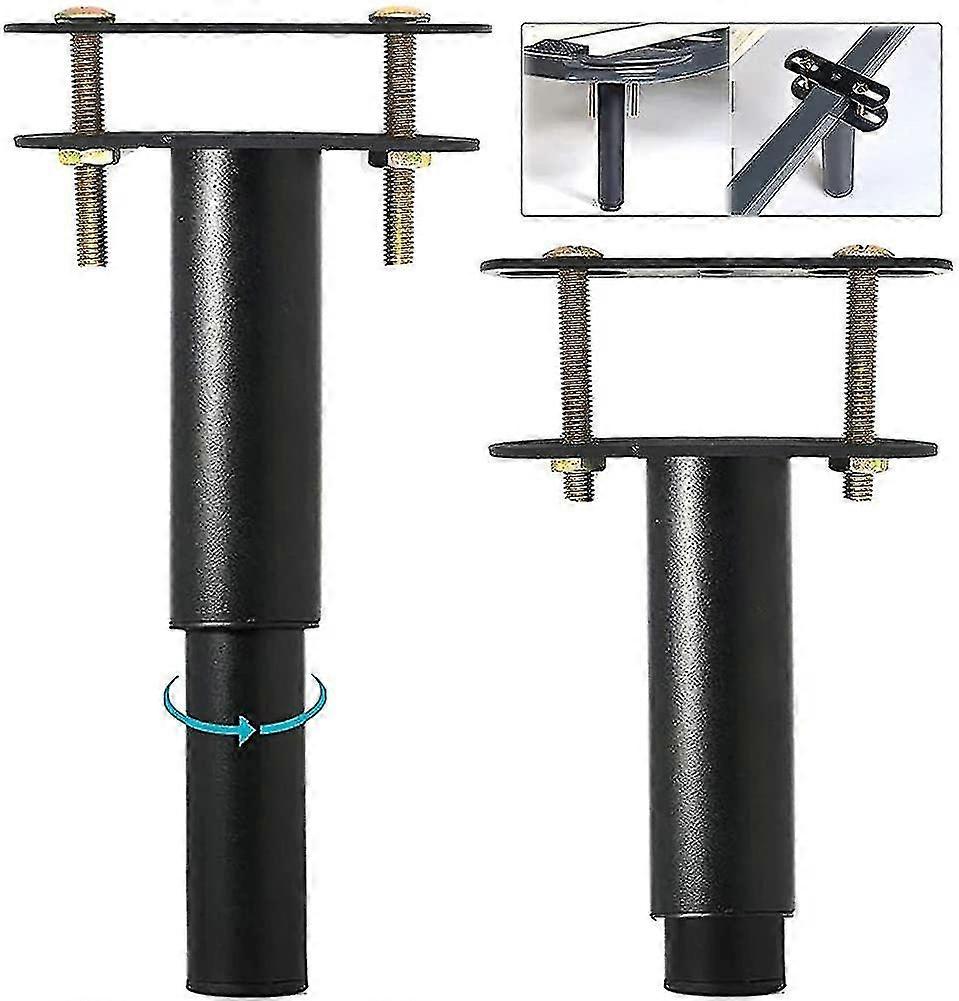 2pcs Height Adjustable Bed Frame Center Support Leg Bed Center Slat Weight