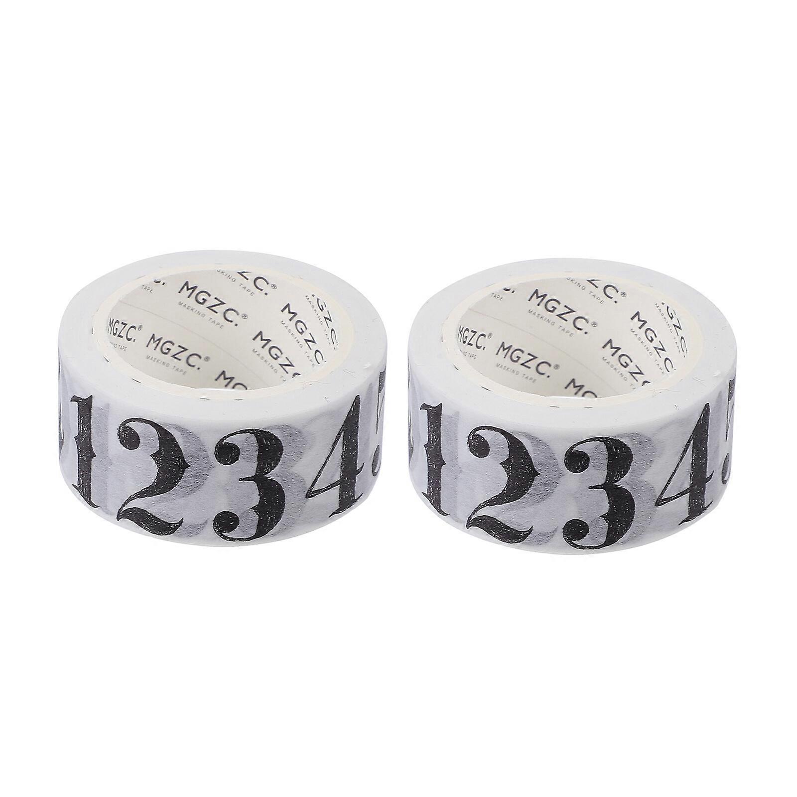 2 rolls of Decorative Tape Paper Tapes Adhesive Tapes Paper Tapes Notebook Tape