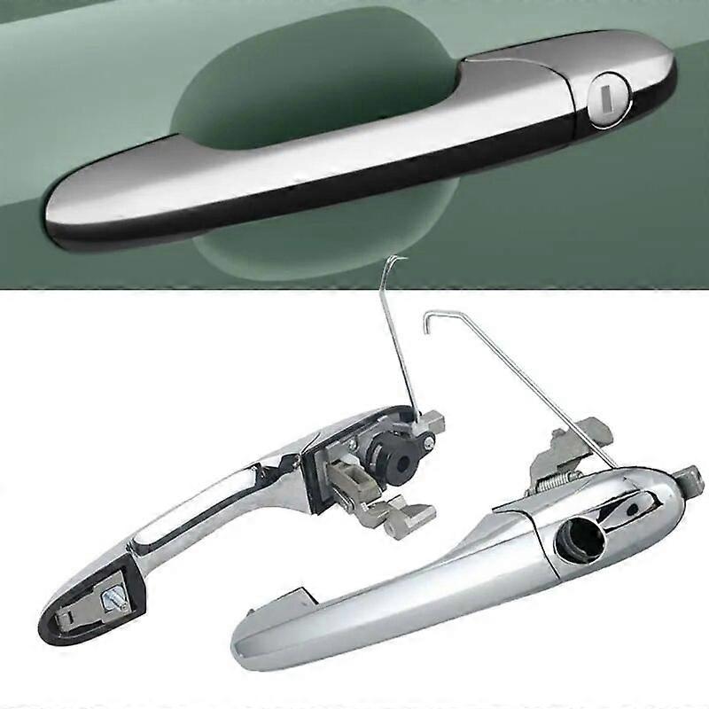 アルファロメオ147 2000-2010 735592028 735451696用フィアット500 2007-2020用LHDクロームドライバーサイドドアハンドル