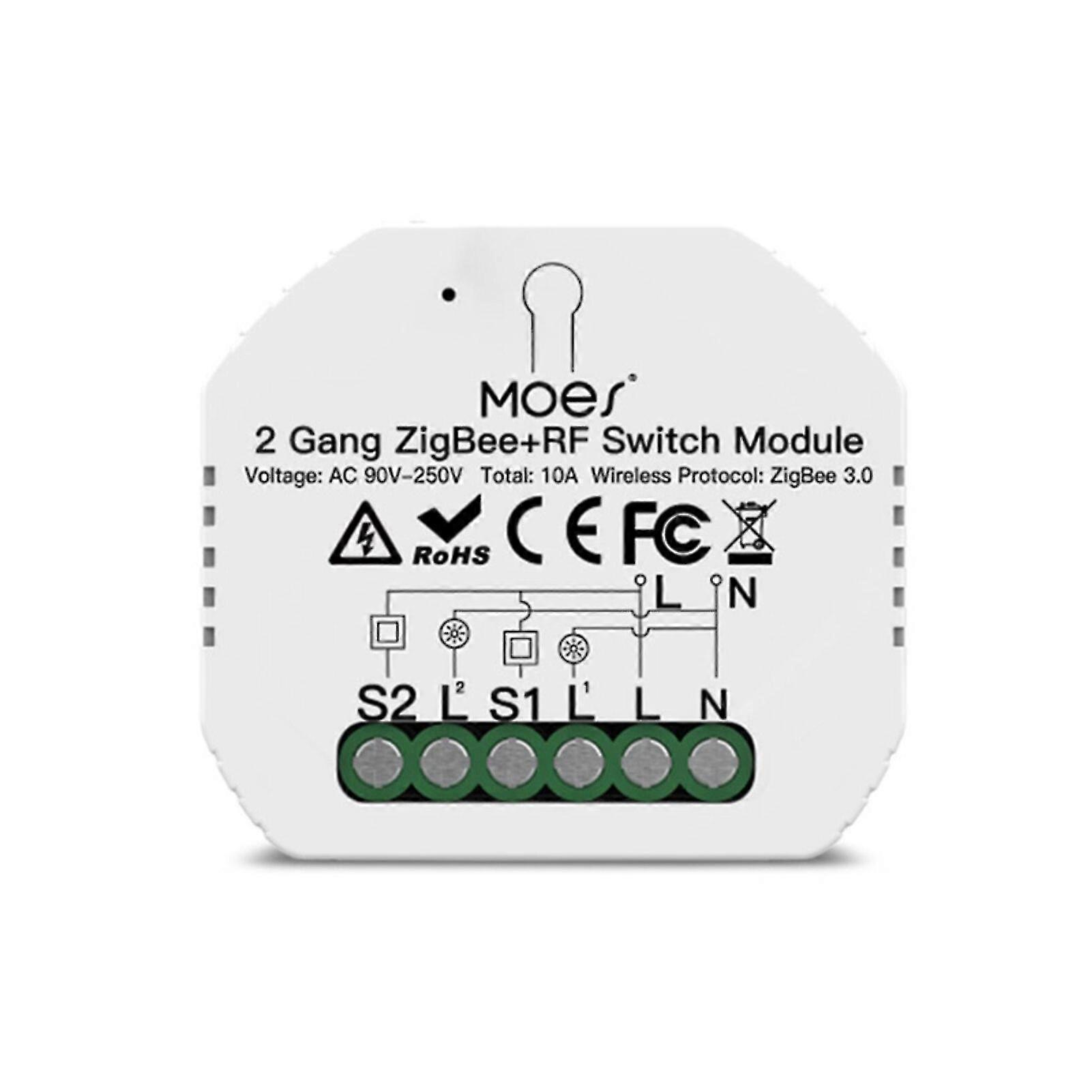 New Tuya Zigbee 3.0 Smart Switch Module No Neutral Wire Required Smart Home Diy Light