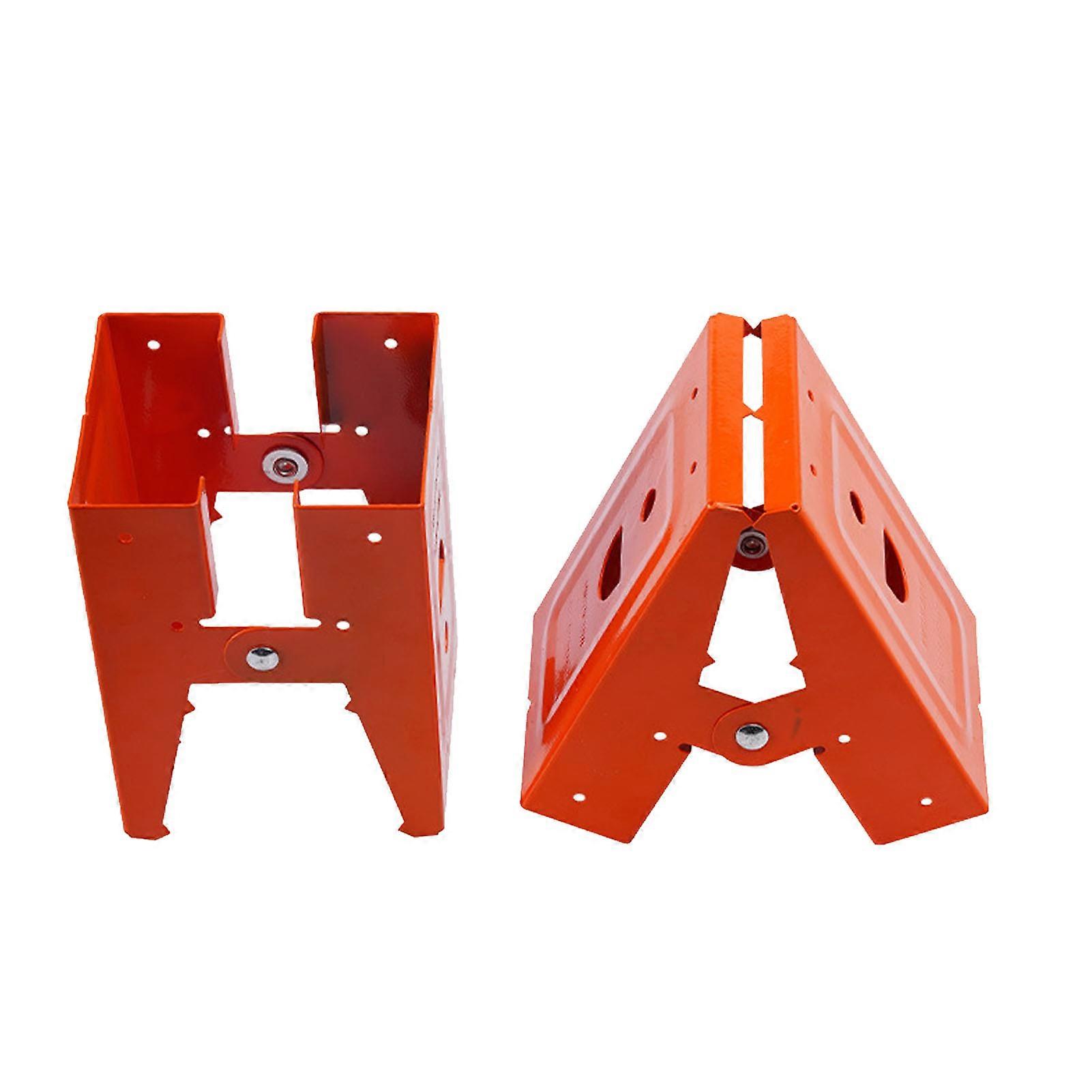 Sawbox Brackets, 2 Pcs Saw Horse Bracket Cold Rolled Steel Mechanical Saw Bucket Brackets Display Stand for Woodworking