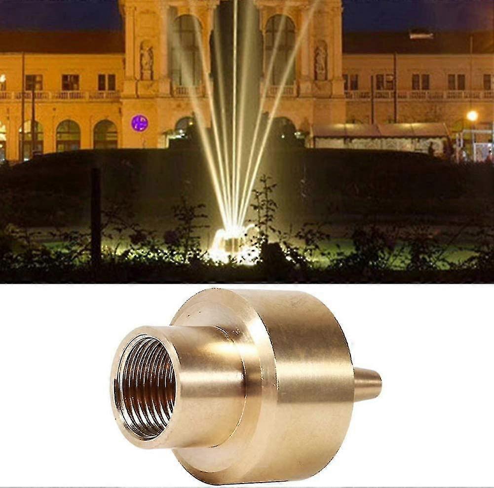 Buse Fontaine Laiton Réglable – Tête Fontaine à Ventilateur Étroit G3/4 Filetage Intérieur – Pour Jardin, Parc, Cour
