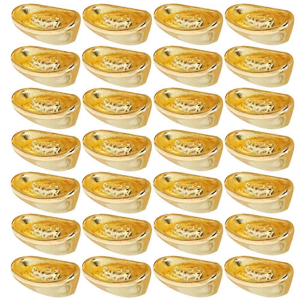 100Pcs 미니 황금 주괴 공예 미니 하우스 황금 주괴 장식 작은 황금 주괴 장식품