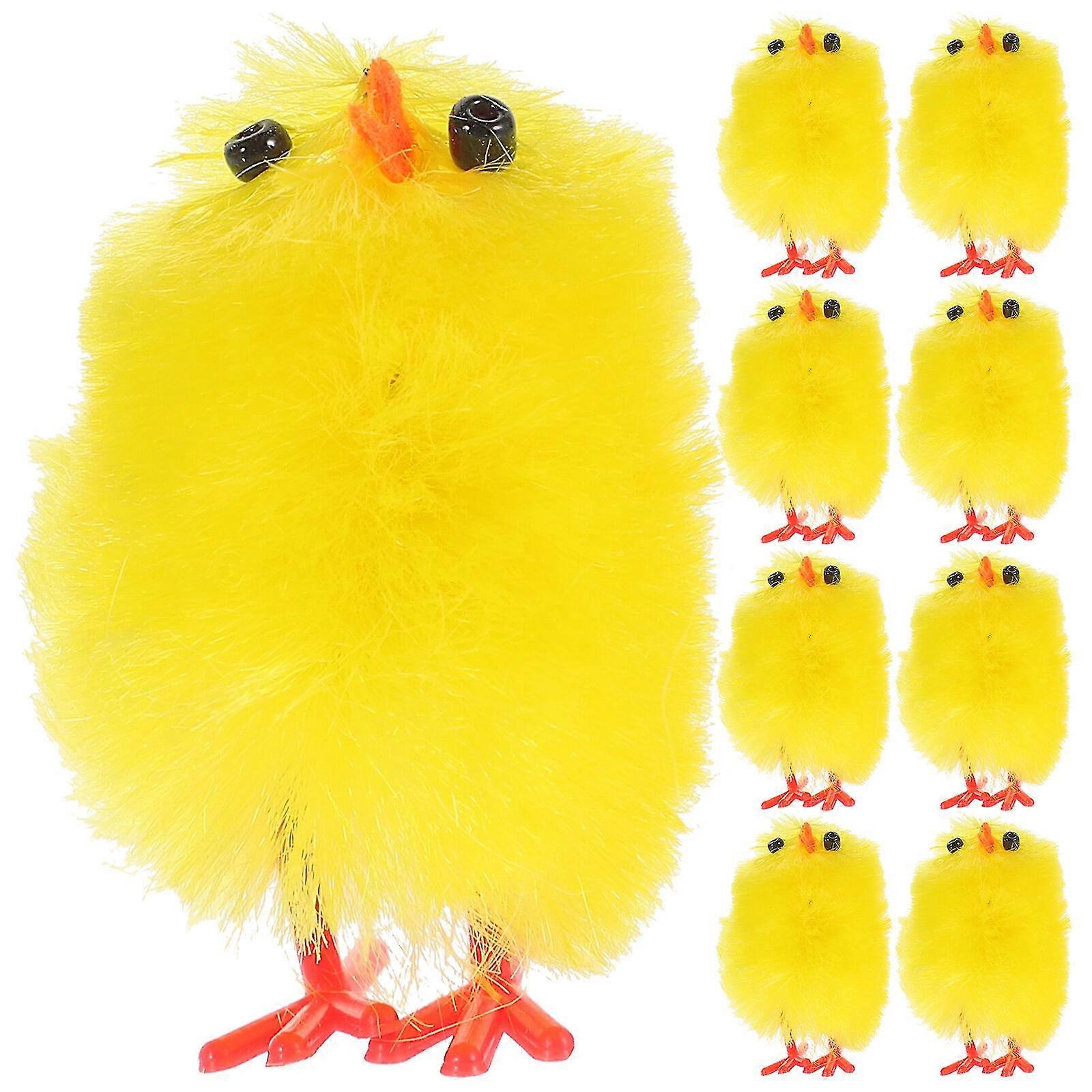 36pcs Easter Stuffed Chic Decoration Easter Party Garden Ornament Plush Mini Chick Figurine