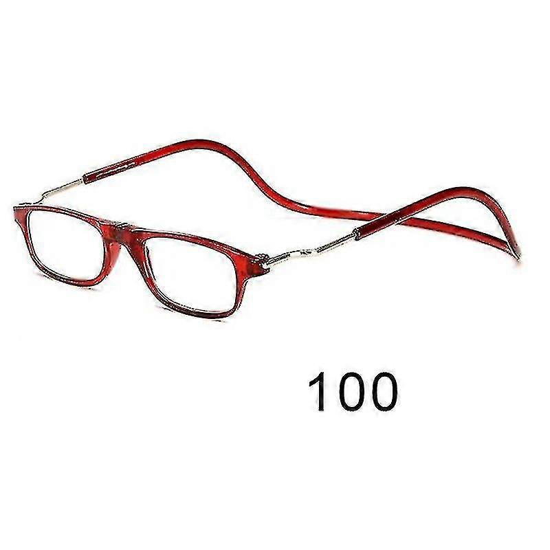 Flexible Magnetic Reading Glasses Hanging Neck Foldable Adjustable Clear Reading Glasses