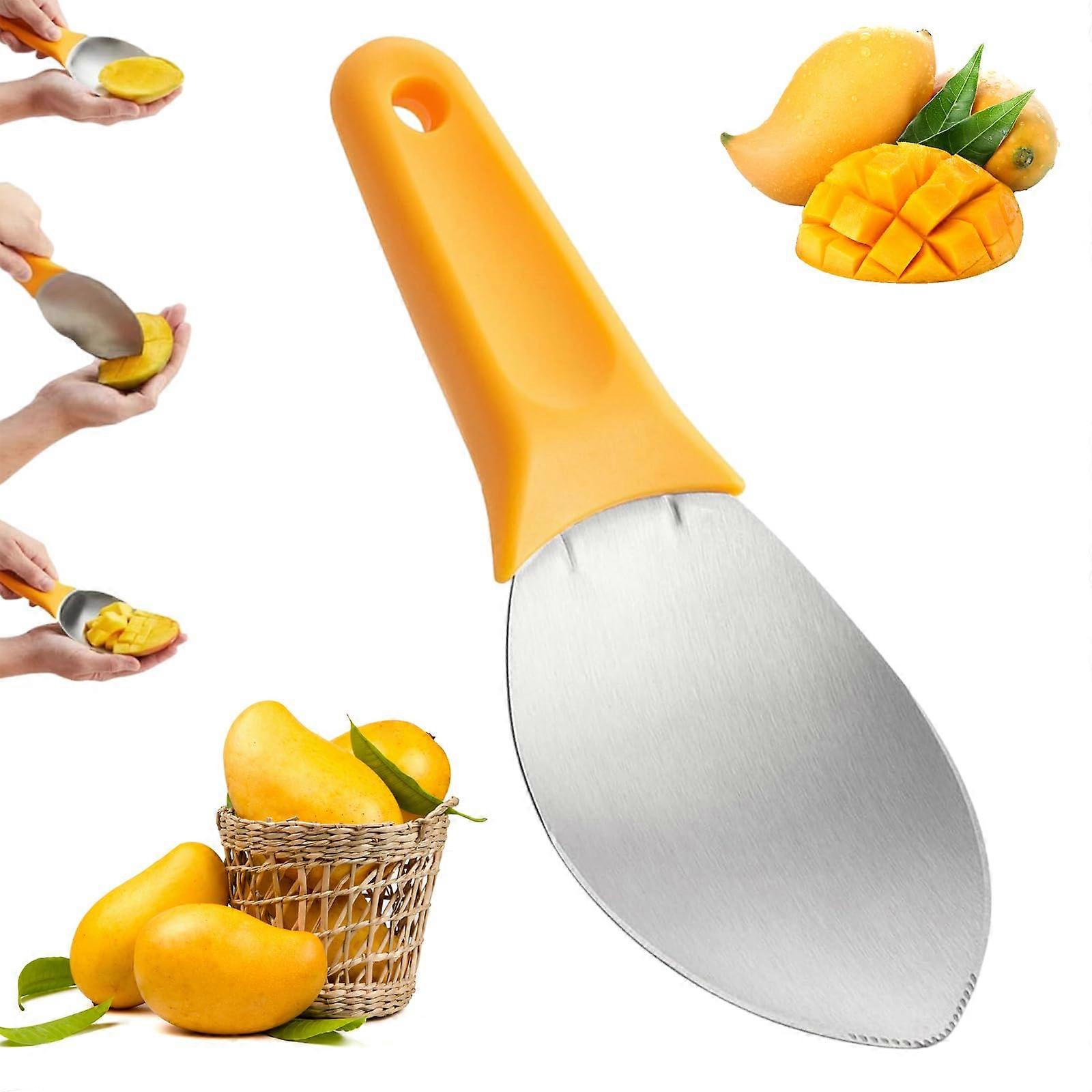 Mango Cutter, Dicer And Peeler With Flesh Separator, Scoop, Pulp And Skin Separator -GSL