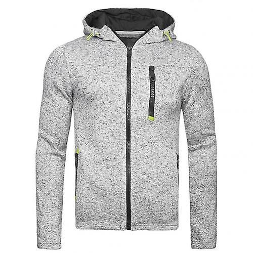 Nice Vogue Men Oodies Solid Color Hooded Jacket Zippered Long Sleeve Coat Sweatshirt Top For Pánské mikiny Oblečení