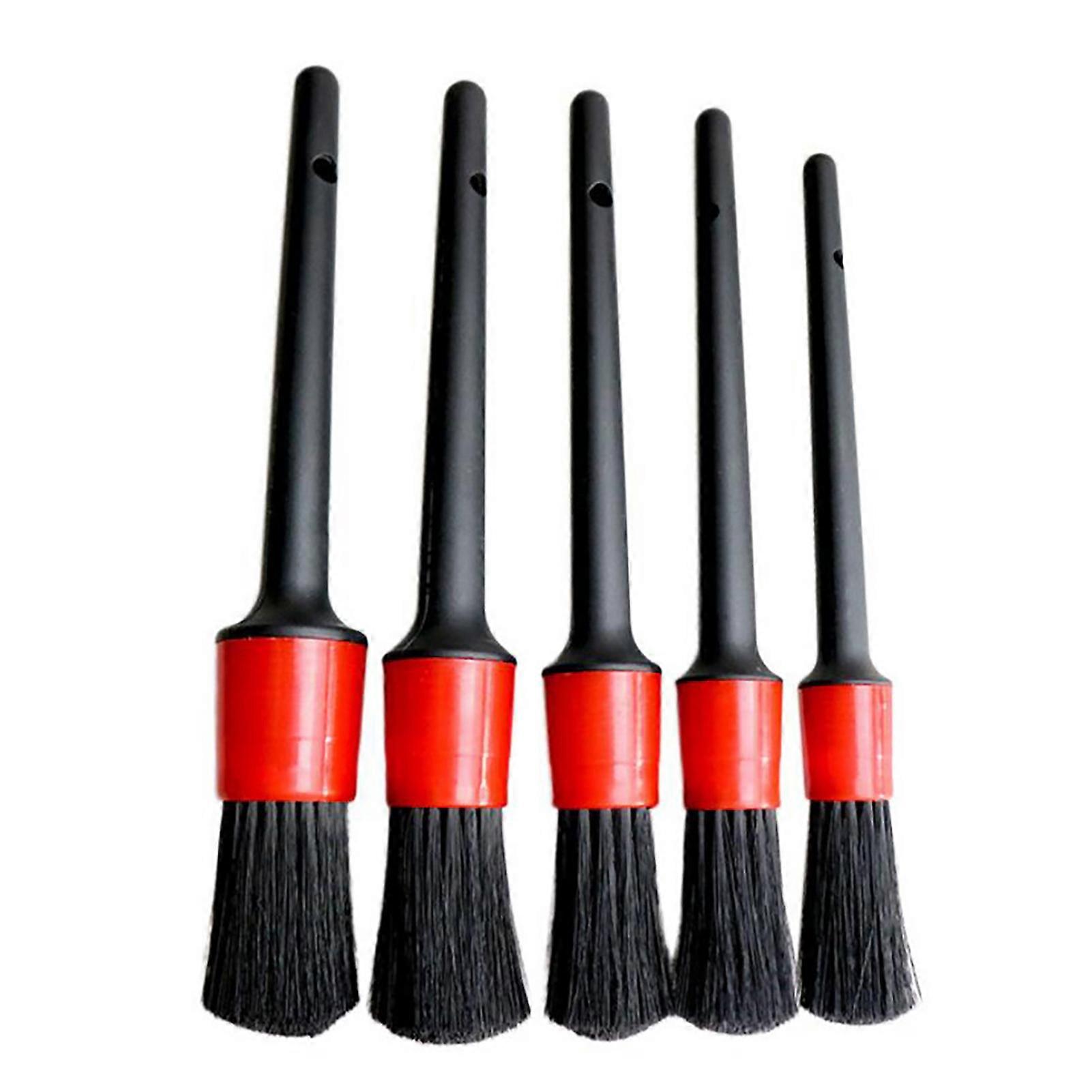 QingHai 5Pcs/Set Cleaning Brushes Soft Multi-function PP Seat Detailing Cleaner for Car