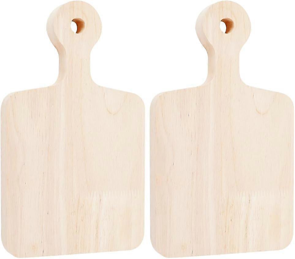 2pcs 9.4x5.4 Inch Rectangle Wooden Sorority Paddle Wooden Tray Plates Unfinished Solid Pine Wood Plates Natural Wooden Display Plate for DIY Crafts Pa