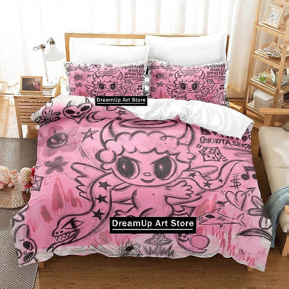 a3758 ملاءات سرير كارول جي ألبوم جديد مجموعة مفروشات أولاد وبنات غطاء لحاف غطاء وسادة سرير للبالغين طقم مفروشات من 3 قطع (1 لحاف ج