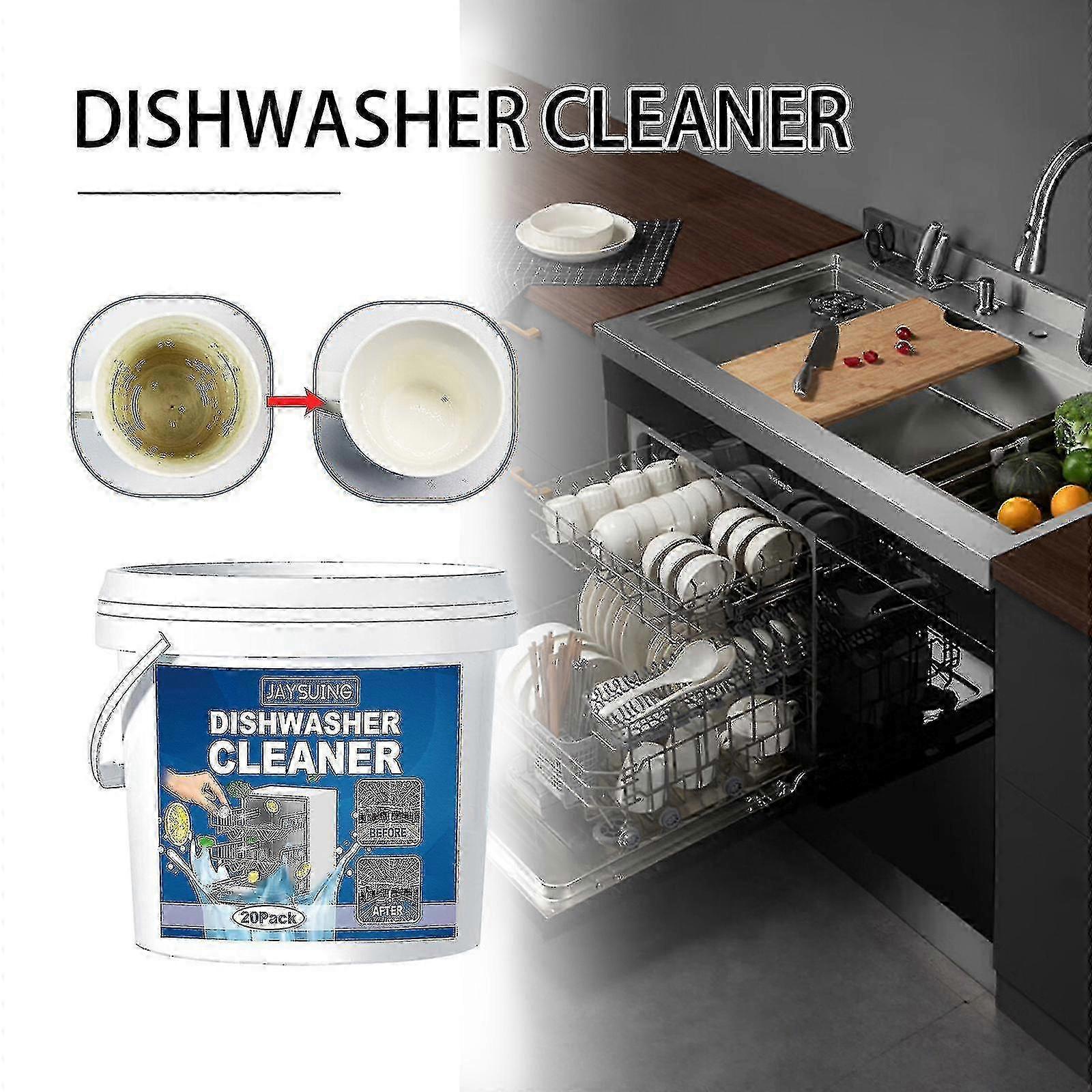 Jaysuing أقراص تنظيف غسالة الصحون تنظيف المطبخ والحمام غسالة الصحون إزالة الروائح الكريهة والشحوم وأقراص التنظيف بالحجم BF