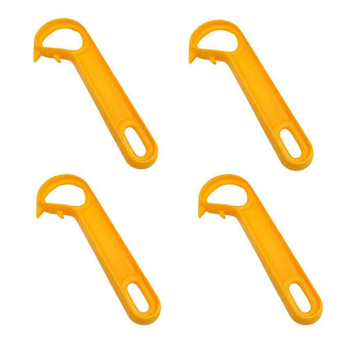 4pcs Can Openers Ring-Pull Can Openers Can Easily Open Cans,Yellow