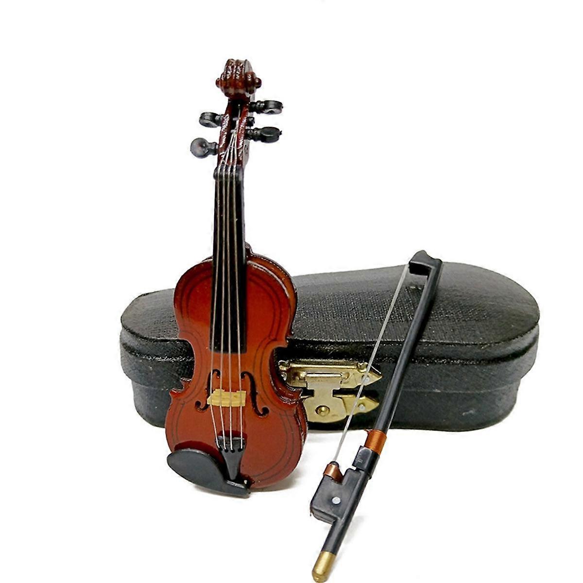 12cm Mini Musical Instruments, Violin Model Ornaments, Home Accessories, Birthday Craft Gifts