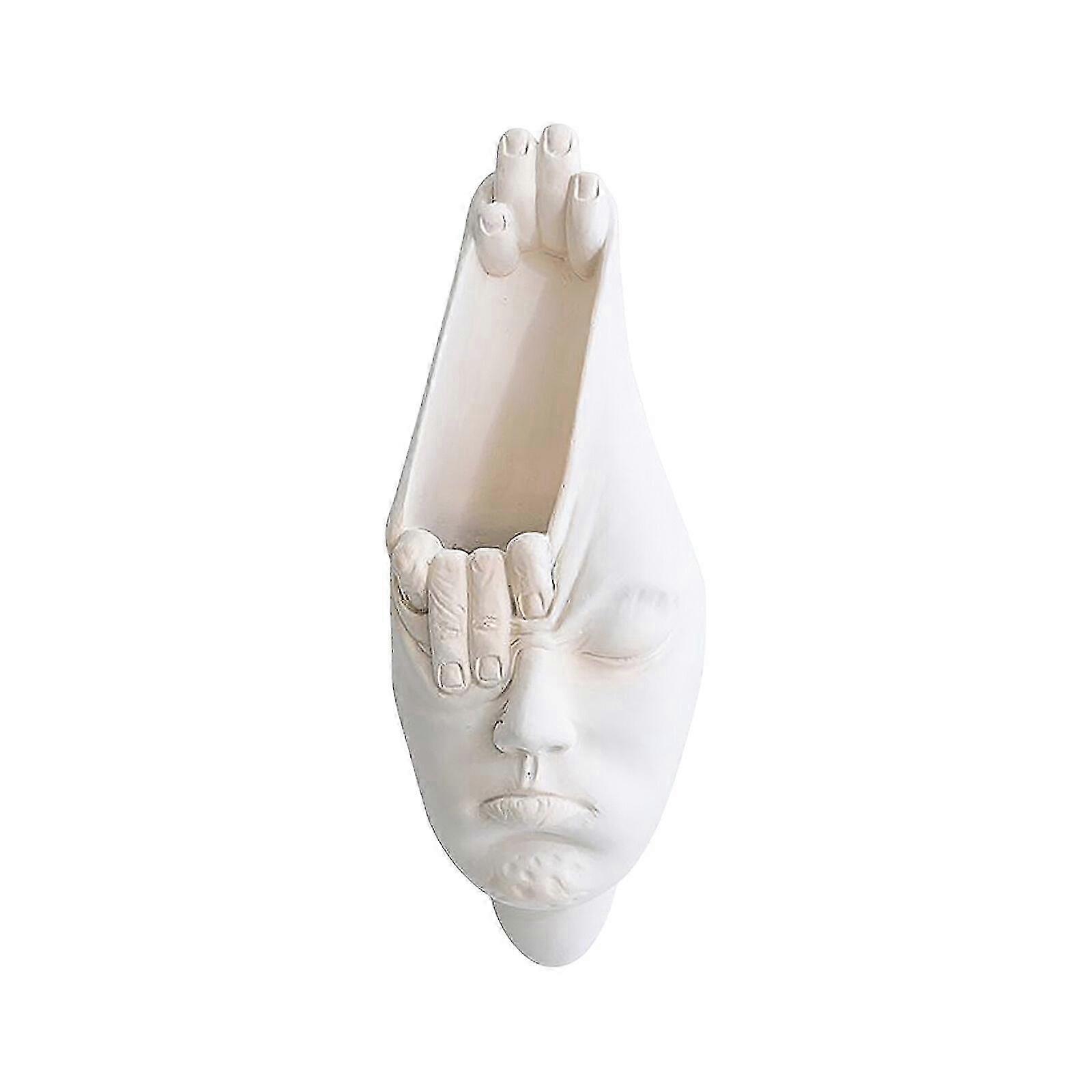 Nordic Abstract Face Wall Planter, Indoor Outdoor