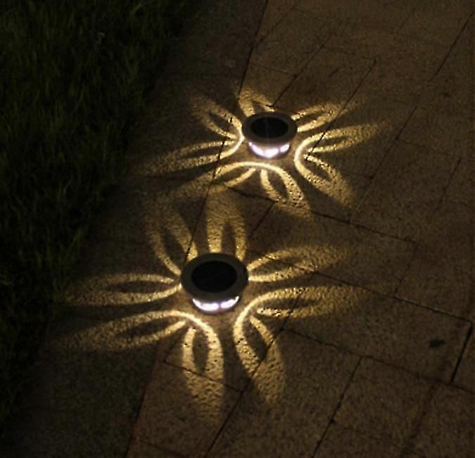 Solar Pathway Lights flower pattern lamp