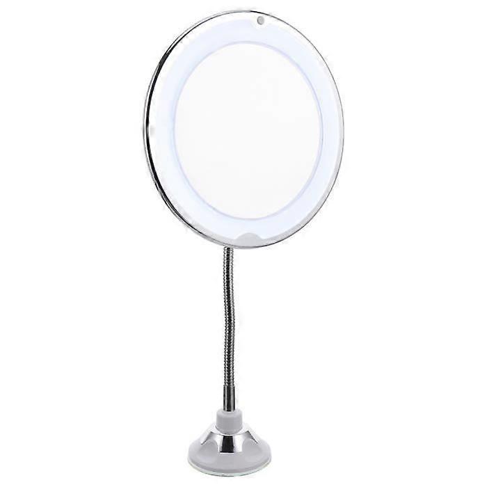 10x magnification makeup mirror 360 degree rotation with suction cup and LED light