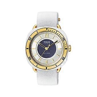 Tous klockor osier keramiska kvinnors klocka Analog kvarts med nylon armband 3000138000
