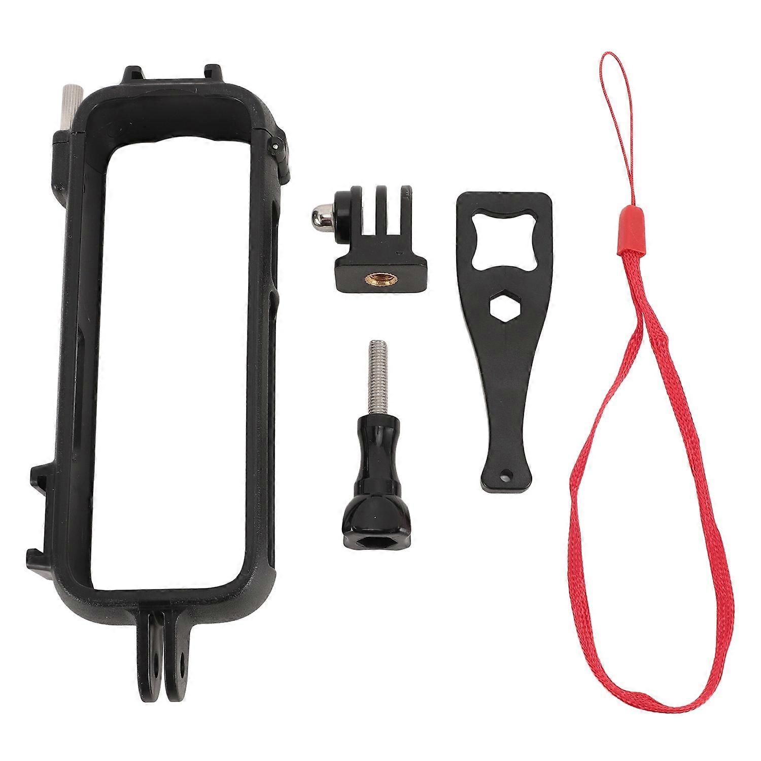 Action Camera Cage Lightweight Anti Fall Off with Cold Shoe 1/4inch Thread Camera Utility Frame for 