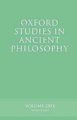 Oxford Studies in Ancient Philosophy