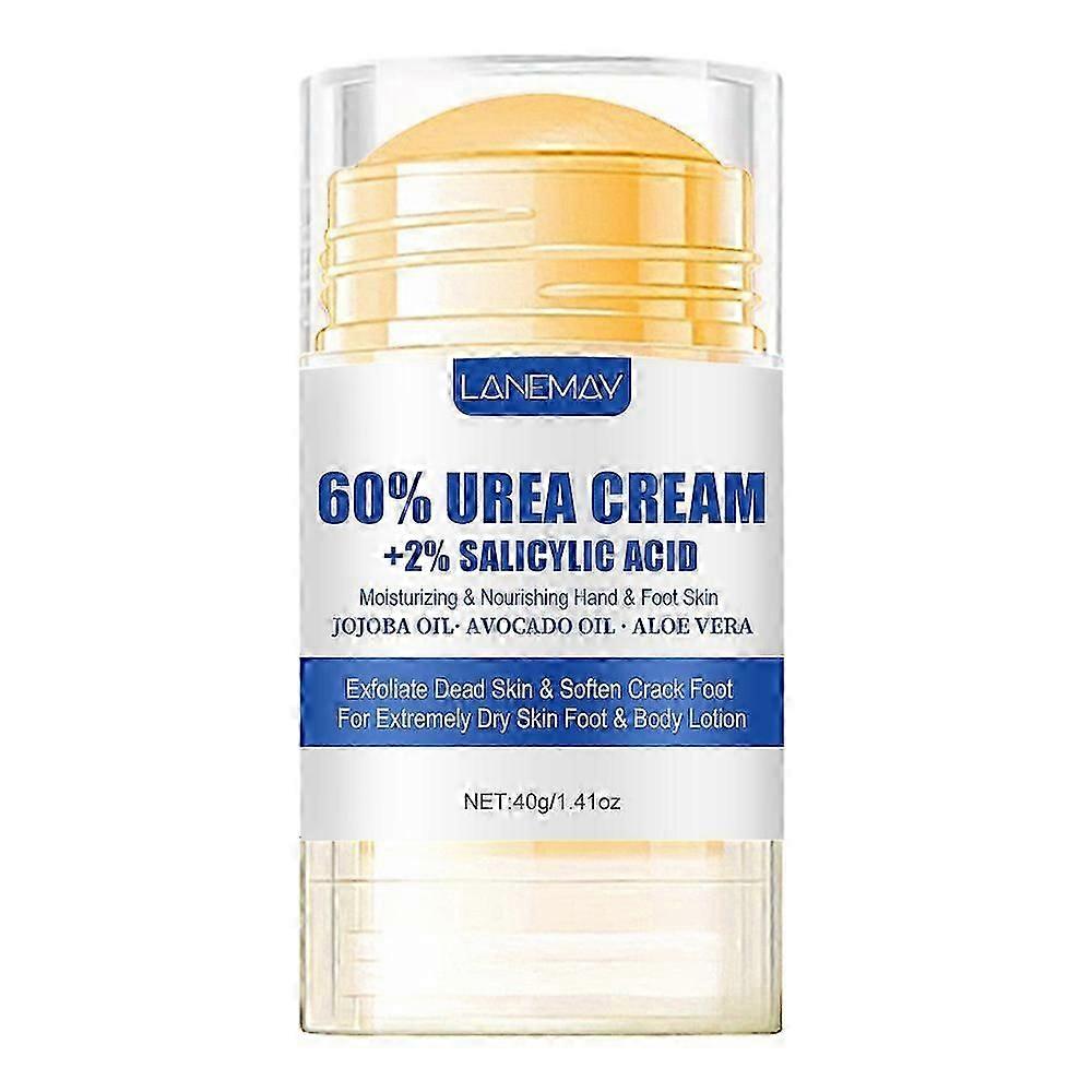 アンチクラッキングフットクリーム、フットクリームスティック、60%尿素フットクリームと尿素修理プラスフットクリーム、フットクリーム非常に乾燥した足のカルス、保湿&クラック-