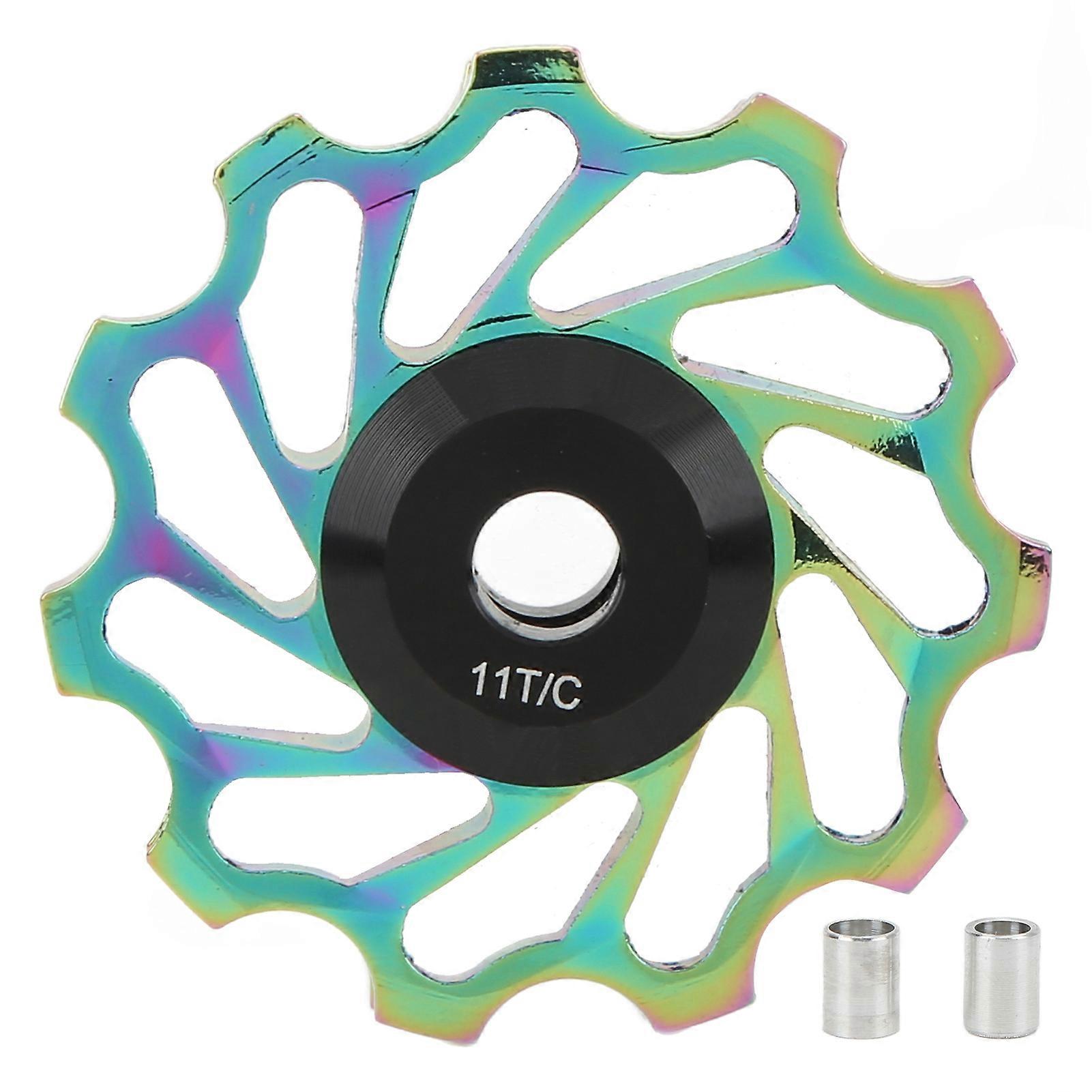 WAKE מיסב קרמי גלגל ג'וקי סגסוגת אלומיניום אטום 11T אחורי Derailleur מדריך גלגלת רולרMulticolor