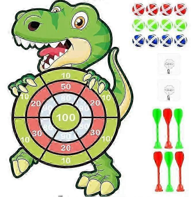 Easter Dart Board Game for Kids Cute Dart Board with 12 Sticky Balls