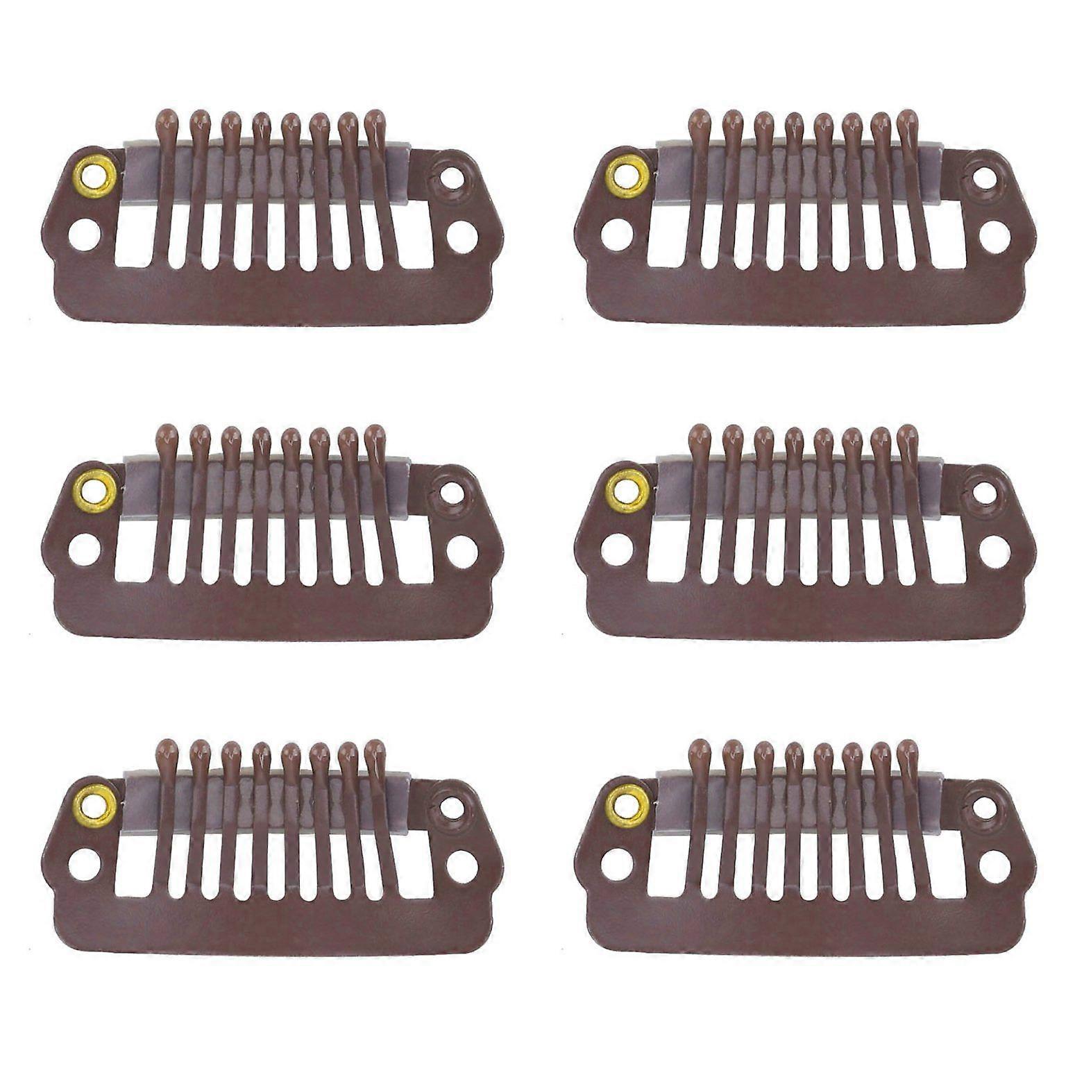 50pcs Snap Comb Wig Clips for Hair Extensions - 8 Tips with 8 Teeth