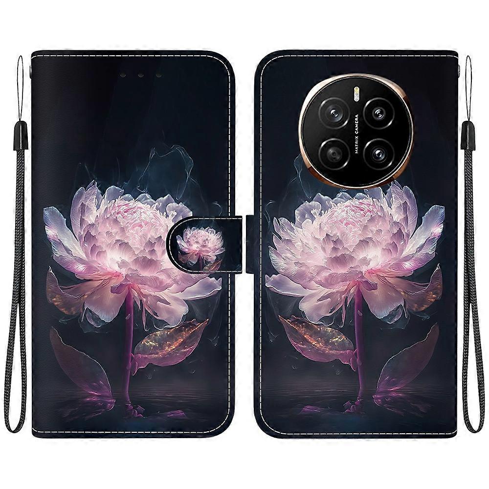 Crystal Texture Colored Drawing Leather Phone Case