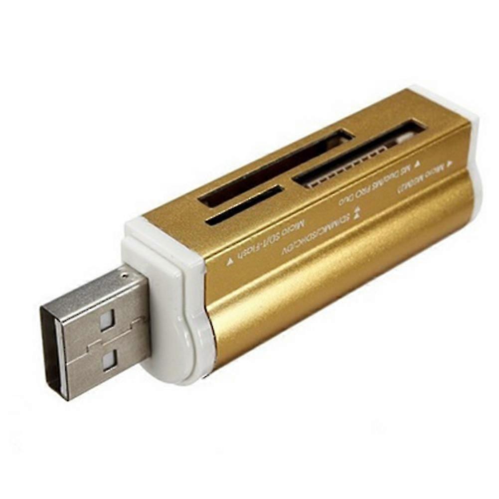 Multifunction USB 2.0 Micro SD TF MMC SDHC MS High Speed Memory Card Reader